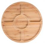 Bamboo wooden serving platter fruit snack tray for sale