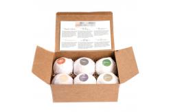 China Custom Print Luxury Cardboard Paper Custom Brown Kraft Bath Bombs Set Packaging Boxes supplier