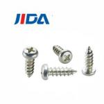 ST4 Flat Pan Head Galvanized Wood Screws Stainless Steel For Metal Roofing for sale