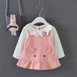 110CM 17KG Toddlers Matching Vest And Skirt White Long Sleeve Shirt Outfit Sets for sale