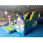 Kids PVC Inflatable Bouncer Combo With Slide Soccer Theme Castle Playground for sale