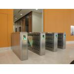 110V/220V stainless steel full-auto access control flap barrier