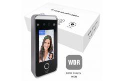 China TCP WDR Fingerprint Attendance Machine Time Recording 2.5m Detection supplier
