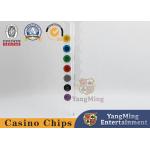 China Macau Casino Vertical 16 Chip Holder Transparent Acrylic Design 40mm Round Poker Chips for sale