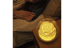 China ED Night Light Aroma Oil Diffuser 400ml Humidifier Flower Shape White supplier