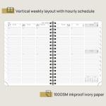 Metal O Wire Softcover Spiral Planner 2023 Customization Yearly Agenda
