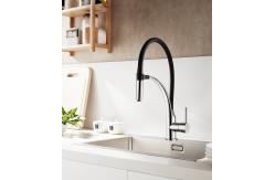 China Curved Bracket Magnetic Pull Down Kitchen Faucet supplier