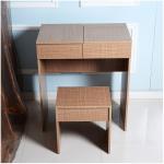 PVC Stool E1 MDF Modern Dressing Table EU Melamine With Mirrors for sale