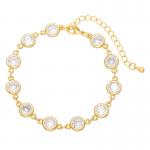 Beaded Moonstone Bangle Bracelet for sale