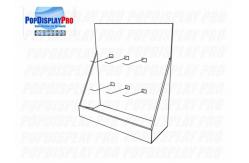China Eco Friendly Cardboard Counter Display Peg Hook 350gsm CCNB supplier
