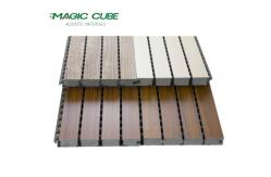 China Eco-friendly Noise Reduction Wood Grooved Acoustic Panel For Auditorium supplier