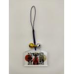 Offset printing die cut acrylic keychains , bell Acrylic Disk Keychain for sale