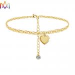 Adjustable Womens Engraved Heart Pendant Bracelet for sale