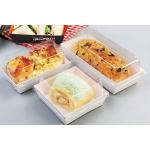 Baking Foods Paper Takeaway Containers With Plastic Lids Customized Logo for sale