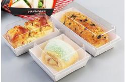 China Baking Foods Paper Takeaway Containers With Plastic Lids Customized Logo supplier