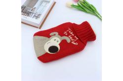 China Warm Hand Rectangle Rubber Hot Water Bag 17*16*3 Cm supplier