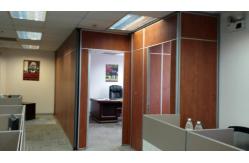 China Sound Proof Office Sliding Acoustic Room Divider Wall with Aluminium Frame supplier