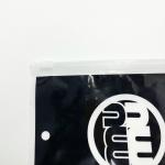 Black Polyethylene PE Gloves Plastic Packaging Bag With Pull Tab Zipper