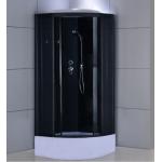 Transparent Glass Door Acrylic Frame Bathroom Shower Cabin With Steam And TV for sale