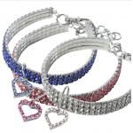 Adjustable Crystal Small Cat Collar Elastic Pet Necklace For Small Pet Cat Dogs Puppy for sale