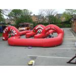 Nice Design Kids Zorb Ball Inflatable Track , Go Kart , Cars Air Track for Sale for sale