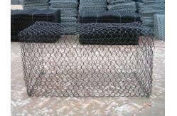 China PET Stone Cage Wire Mesh Net 100x120mm Gabion Stone Fence supplier