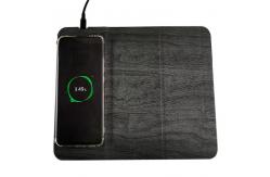 China Pu Leather Mobile Phone Wireless Charging Mouse Pad Super Thin Folding supplier