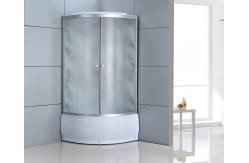 China Bathroom White Quadrant Shower Enclosure Aluminum Frame supplier