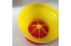 China 3kg 6kg 8kg Plastic Poultry Feeder Chicken Feeding Line Parts Yellow Red supplier