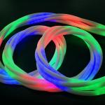 WS2811 DC 5V Smart RGBIC LED Fabric Strips Flexible Silicone LED Strip Round Neon IP67 for sale