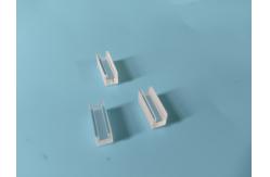 China 10x5x4mm Rectangular Groove Quartz Base Precision Milled Slot For Optical Component Positioning supplier