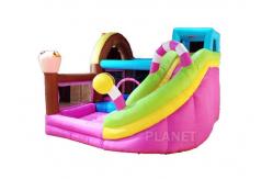 China Custom Logo Yard Plato PVC Inflatable Bounce House supplier