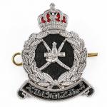 Customized 0.23 inch Army Uniform Badges Oman Metal Cap Badges for sale