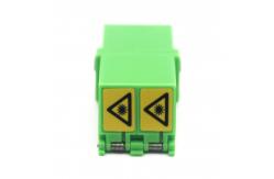 China FTTH LC Duplex Fiber Optic Adapter with Flip Auto Shutter supplier