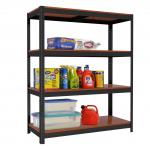 Adjustable Wooden Tiers Boltless Steel Stand Storage Shelf Rack for sale