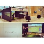 Air Sealed Black PVC Customized Sports Cage Tent Inflatable Golf Simulator Tent for sale