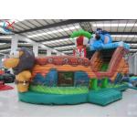 Factory Inflatable Pirate Ship Obstacle Course Animals Pirate Boat Inflatable Castle for sale