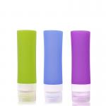 Portable Silicone Cosmetic Container Travel Size Bottles , 80ml for sale