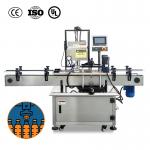 0.37KW Automatic Capping Equipment PLC Control Servo Capping Machine With 30 - 100 BPM Speed for sale