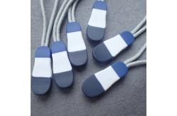 China Plastic Embossed Zipper Slider Puller For Handbag supplier