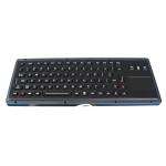 Black Marine Keyboard Water Resistance Industrial Keyboard With Touchpad for sale