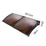 Choose PC Canopy for Your Window Insulation Needs Lightweight Polycarbonate Hollow Sheet Window Awning for sale