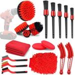 18 Pcs PP Car Cleaning Tools Kit With Car Detailing Brush for sale