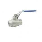 CF8M Female Sanitary Thread 1/2 Inch SS304 3 Piece Flanged Ball Valve for sale