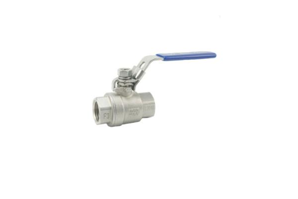 CF8M Female Sanitary Thread 1/2 Inch SS304 3 Piece Flanged Ball Valve