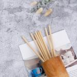 OEM 100% Compostable Wheat Drinking Straws In Bulk 23cm for sale