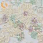 Luxury Heavy Bridal Lace Fabrics Multicolor Water Soluble For Evening Dress for sale