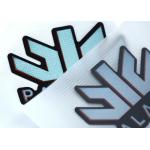 Luminous Rubber Garment Patches 3D Silicone Heat Transfer Label For Ski Suit for sale