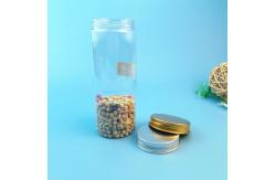 China Round Square 500ml 17oz Transparent Plastic Food Jars supplier