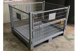 China Steel Collapsible Pallet Cage With Padlock Locking System 50kg supplier